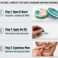 LIPP Gel Boost product guide with step-by-step instructions 